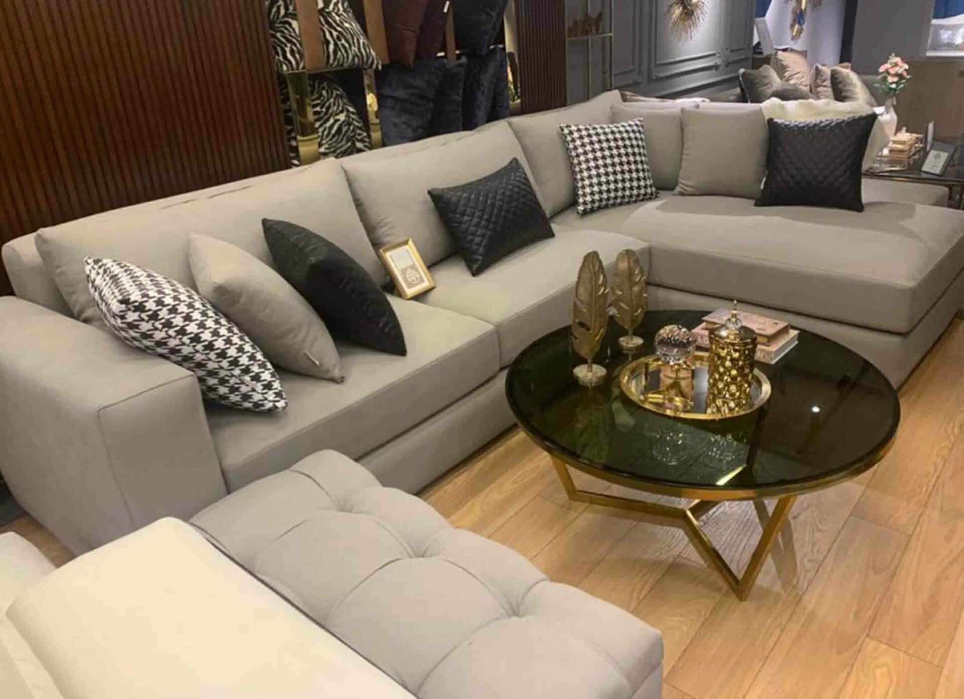 افضل ركنة, L-Shape sheikh zayed, Living Room Customizing