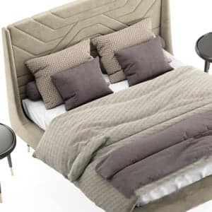 Bed with 2 Nightstands - سرير مع 2 كومود