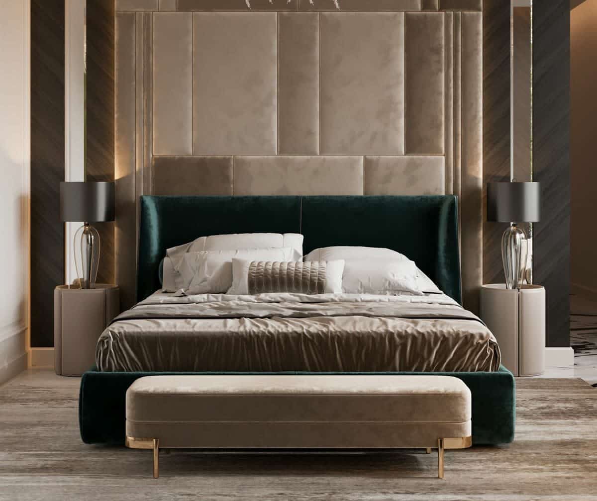 سرير مودرن بترولي,modern bed