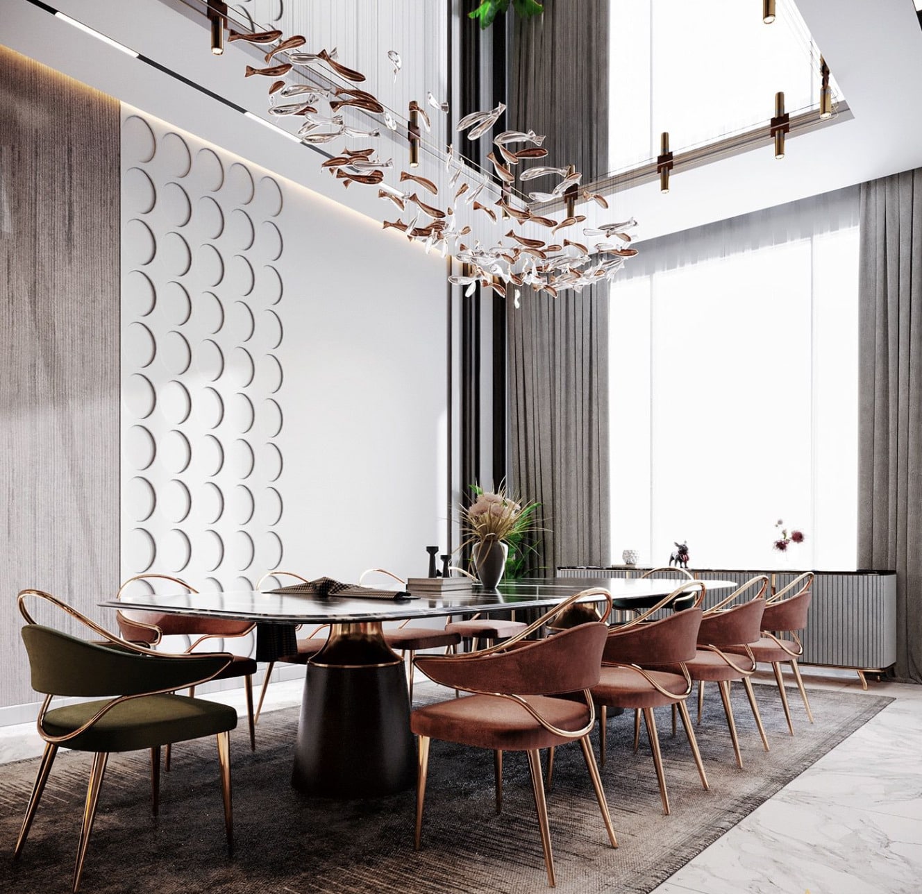 luxury Modern Dining Room design, luxury Dining Room Ideas 2024, Dining room store