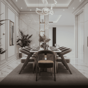 Refined dining rooms in egypt 2026 with clean lines