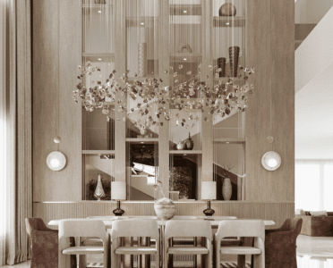 Sleek stylish dining rooms cairo with modern details