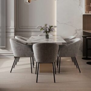 Sleek dining rooms egypt with modern details