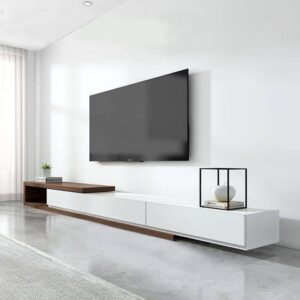 Sleek tv unit in egypt with modern details