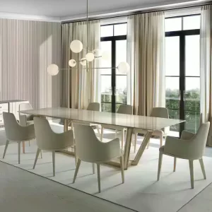 Refined modern dining rooms 2025 with clean lines